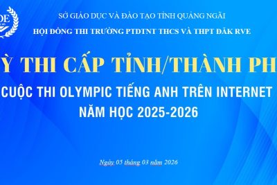 Thi Olympic Tiếng Anh trên internet năm học 2025-2026
